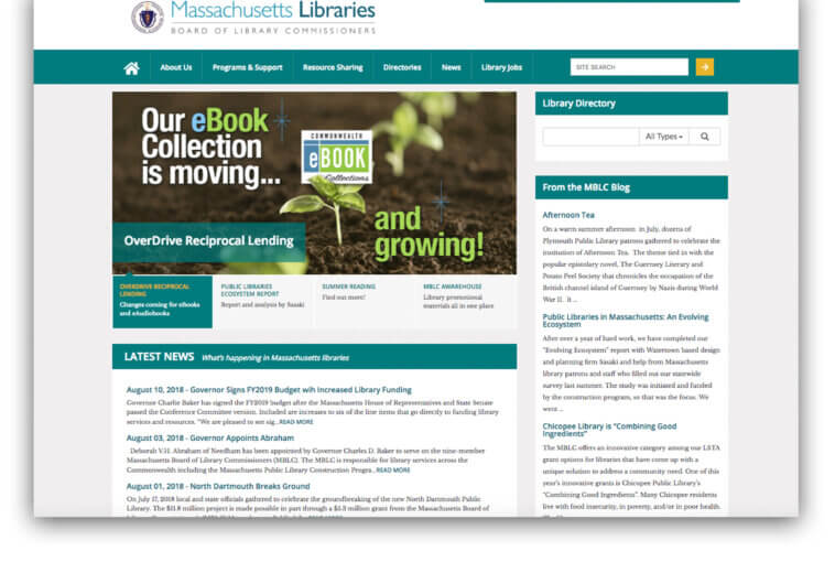 Massachusetts Board of Library Commissioners — Library Portal